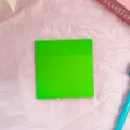 Bloc de notas adhesivas transparentes de PET verde impermeable, papelería estética de oficina - Verde relajante