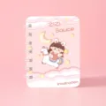 Quaderno a spirale tascabile rosa carino mini diario portatile cancelleria studente bello - Cavalcare verso le stelle