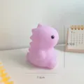 Simpatica luce notturna a dinosauro rosa per cameretta bambini, lampada LED decorativa da comodino. - Dinosauro Viola
