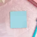 Blauwe PET plakbriefjes variant. Waterdichte doorzichtige memo bloc voor studenten en kantoor. - Lichtblauw