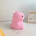 Luce notturna dinosauro in silicone rosa, simpatica lampada da comodino per la camera - Dinosauro rosa