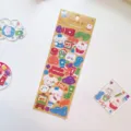 Schattige laser cartoon stickervel voor journal handwerk, glanzende dieren planner deco sticker - Kleine schilder