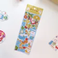 Leuke laser cartoon guka sticker dier glanzende dagboek sticker voor creatieve mokken - Zomerstrand