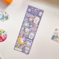 Leuke laser cartoon ruimte reis sticker vel glanzend dagboek briefpapier decoratie. - Ruimtevaart