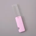 Peine plegable con purpurina portátil y mango rosa, mini herramienta de cabello bonita y útil. - Púrpura