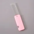 Peine Plegable Portátil con Brillo Plástico Cepillo Pelo Estudiante Bolsillo Accesorio - Rosa