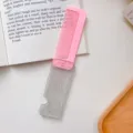 Peine de pelo plegable rosa portátil con mango brillante para estudiantes y viajes. - Rosa (Purpurina)
