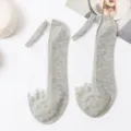Chaussettes basses femme dentelle cristal transparente ete respirant fond en coton gris - Taille Unique (EU 34-39) / Gris