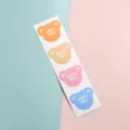 Carini adesivi di sigillatura a forma di orso happy mail etichette autoadesive decorative. - Motivo Testa di Orso