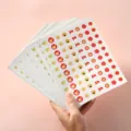 Pegatinas de recompensa lindas para niños, hojas de pegatinas de flores rojas para estudiantes. - Bandera roja / 50 Hojas