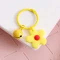 Schattige bloem sleutelhanger snoepkleur gele bel hanger tas charm accessoire leuk - Gele Bel Bloem