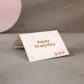 Carte de vœux dorée créative carte pliante florale rose pour cadeau d'anniversaire bénédiction - Heureux Chaque Jour