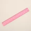 Règle en plastique transparente rose 20 cm mignon outil de dessin papeterie école - Rose