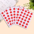 Kindergarten reward stickers cute red flower sticker sheets for kids learning school motivation - Great (6 Sheets/Pack)