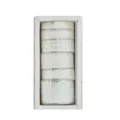 Vintage lace PET tape set decorative adhesive rolls for journaling DIY craft scrapbooking art - 4 Plain White