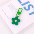 Groene bloem sleutelhanger snoepkleur tas hanger schattige charm accessoire voor vrouwen - Groen