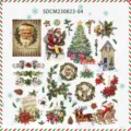 Weihnachten Vintage Aufkleber Bogen DIY Tagebuch Album dekorativer Planer Zubehör Pack - SDCM-04