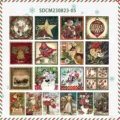 Süsses Weihnachtssticker-Set Vintage Feiertagsillustration Tagebuch DIY Deko Karten - SDCM-05