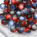 Perline rotonde in resina multicolore occhio di gatto per creazione di gioielli e accessori fai da te. - 8mm / Stile 2