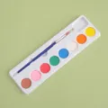 Set de pintura de acuarela sólida para niños DIY con 8 colores vibrantes, pincel y paleta - 8 Bloques de Color (En Caja)