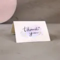 Carte de vœux créative dorée à chaud, carte de remerciement, cadeau d'anniversaire fleuriste. - Merci
