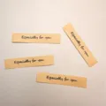 Kraftpapier labels DIY envelop sluitingsstickers vintage stijl decoratieve strips 4st - Small Label / Kraftpapier