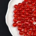 Red glitter resin beads detail shot, perfect for DIY jewelry crafting, phone charms and bracelets. - 16mm / 7# Red - Soft Heart