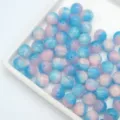 Perline in resina sfumate rosa e blu gioielli fatti a mano braccialetto dettaglio - 8 mm / dimensione del foro circa 1,6 mm / Blu rosato