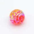 Perles en acrylique hortensia électroplaquées UV 16mm accessoires bijoux DIY - Rouge