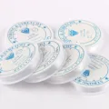 Hilo elástico transparente de perlas de cristal para hacer joyas DIY bobina variante - 0,4 mm (aprox. 15 m) / Etiqueta Azul