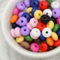 Perline distanziatori abaco colorati per bracciali fai da te collane accessori gioielli artigianali - Multicolore
