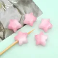 Perline in resina a stella rosa per gioielli fai da te, simpatici accessori per ciondoli telefono. - 16mm (Foro 2.2mm) / Rosa