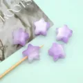 16mm Perline Stella Resina Imitazione Occhio di Gatto DIY Accessori per Gioielli - 16mm (Foro 2.2mm) / Viola