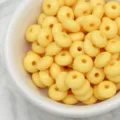 Perline abaco gialle distanziatrici a forma di ruota accessori gioielli DIY per bracciali. - Giallo