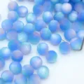 Perline tonde in resina opaca iridescente per bracciali e collane fatti a mano accessori. - 10 mm / dimensione del foro circa 1,8 mm / Mare Stellato