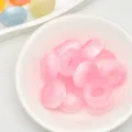Perline sfuse occhi di gatto rosa grandi fori anelli ciambella per creazione gioielli bracciali DIY - 16,5 mm / dimensione del foro circa 8,8 mm / Rosa