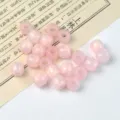 Primo piano di perline sfuse rosa, forma a barilotto con grande foro per gioielli. - 10 mm / Diametro del foro circa 5,0 mm / 3# Rosa