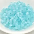 4mm light blue brushed glass beads for DIY bracelets, handmade jewelry accessories. - 4mm / Sky Blue