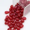 Perles de resine ovale pailletees rouges pour bracelet DIY et fabrication de bijoux fins. - 8x11mm / Rouge
