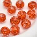 16mm orange rhinestone Shamballa ball loose beads DIY bracelet jewelry accessories - Orange Red