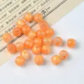Gilded oval large hole loose beads DIY bracelet hair accessories orange bucket beads - 8# Orange