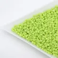Light green glass seed beads barrel beads for DIY handmade beaded bracelets jewelry making. - Tender Green
