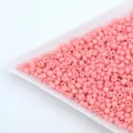 Solid color painted glass seed beads for DIY handmade bracelet jewelry making accessories. - Light Pink