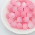 Perles rondes rose mat pour la fabrication de bijoux DIY, surface lisse, accessoire artisanal. - 8mm / Rose Mat