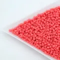 Pink glass seed beads detail, tiny barrel beads for DIY handmade bracelets jewelry accessories - Rose Red
