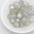 Perle occhio di gatto gelatina da sogno per braccialetti fatti a mano fai-da-te e accessori per gioielli - 10 mm / dimensione del foro circa 1,8 mm / 3. Trasparente da sogno