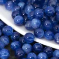 Blue starry resin beads detail, glittering acrylic balls for DIY handmade jewelry necklace - Sapphire Blue