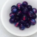 Dreamy cat eye beads jelly purple blue DIY jewelry bracelet phone charm accessories - 12. Dreamy Dark Purple