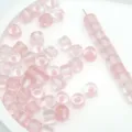 8mm ροζ γυαλιστερες χαντρες ρητινης βαρελιου για DIY χειροποιητα κοσμηματα βραχιολιων - Ροζ