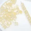 Perline a barilotto in resina 8mm trasparenti glitterate per creazione gioielli fai da te - 8# Giallo